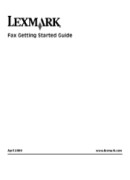 Lexmark Interpret-S400 Fax Guide